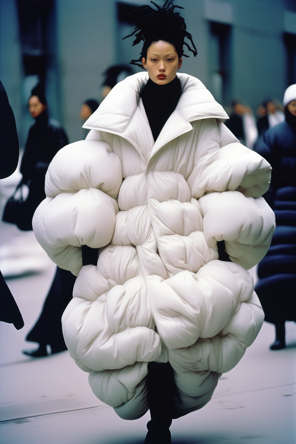 00071-550818604-_lora_Avant-garde Fashion_1_Avant-garde Fashion - streetstyle photograph of a runway model in new york puffy clothes from spring.png